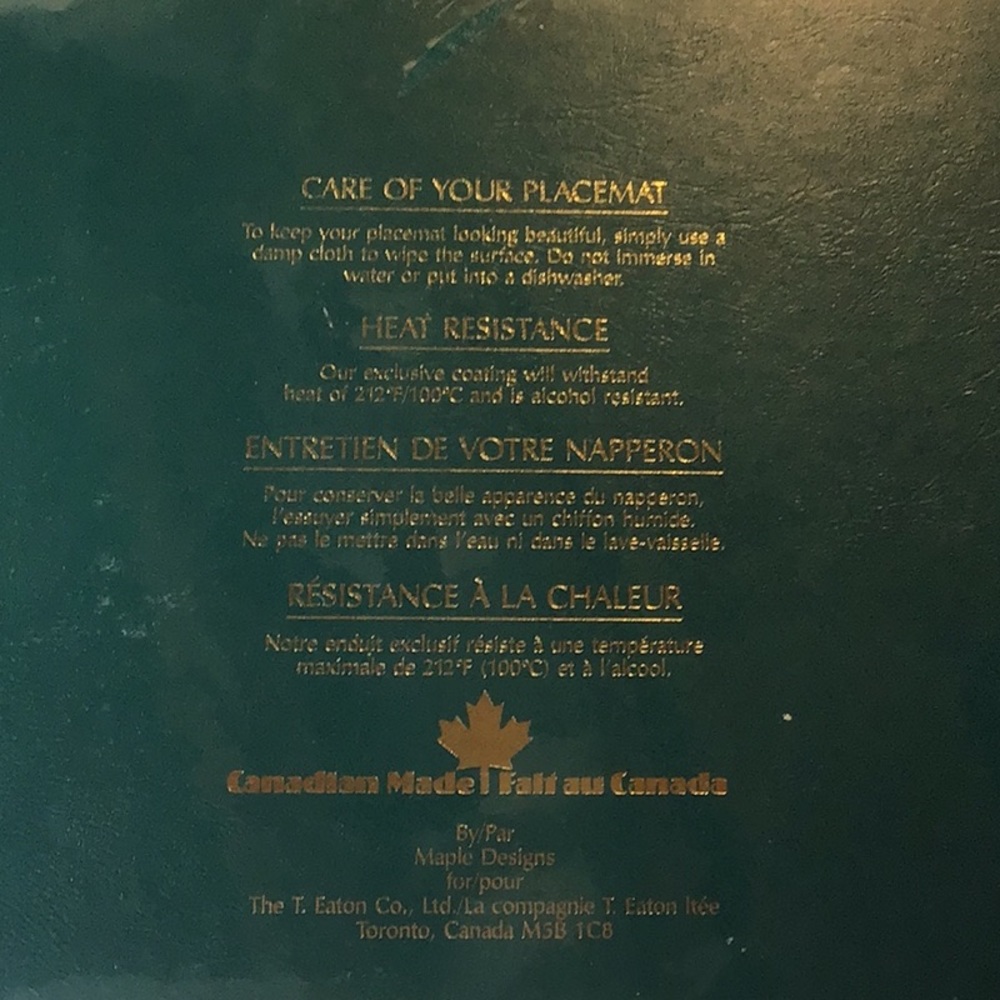 VTG 🇨🇦 The T. Eaton Co. ‘Hustle and Bustle’ 4 Hard Board Placements 🍁 - Picture 4 of 5